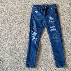 american eagle high waisted jeans